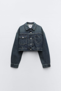 TRF DENIM JACKET WITH HEART