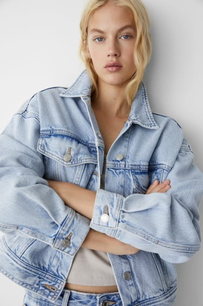 DROP SHOULDER DENIM JACKET