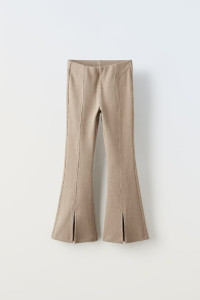 RUBED COTTON FLARE TIGHTS